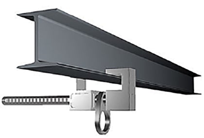 AluBeam Rail Beam anchor clamp