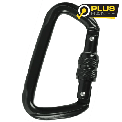 Nyx Black high strength D carabiner
