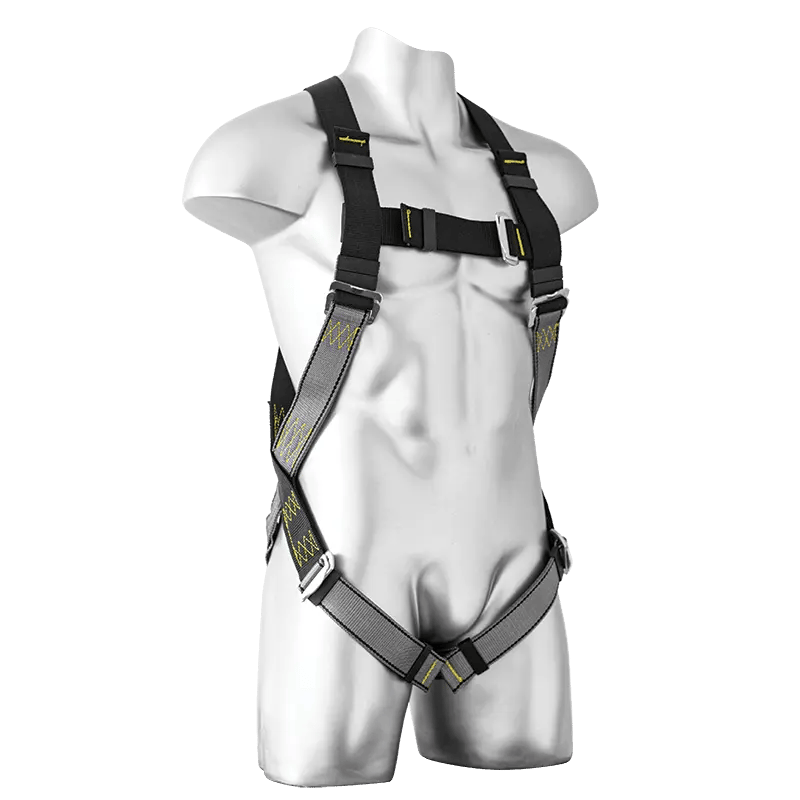 Utility harness with standard buckles