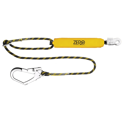 LassoPro Single adjustable rope lanyard with snaphook &amp; scaffold hook