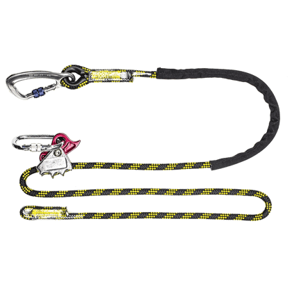 Guard Positioning rope line with adjuster