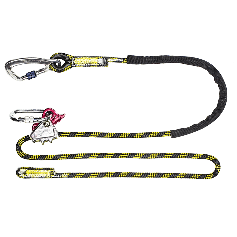 Positioning rope line with adjuster