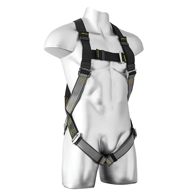 Utility harness with standard buckles