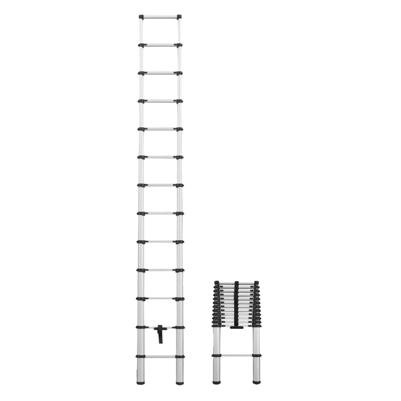 Telescopic aluminium ladder