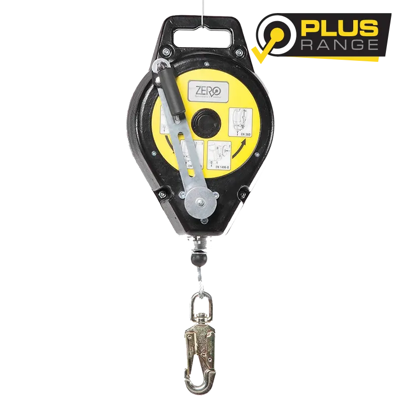 Retractable type 3 Self-locking fall arrester / rescue lifting device 15m